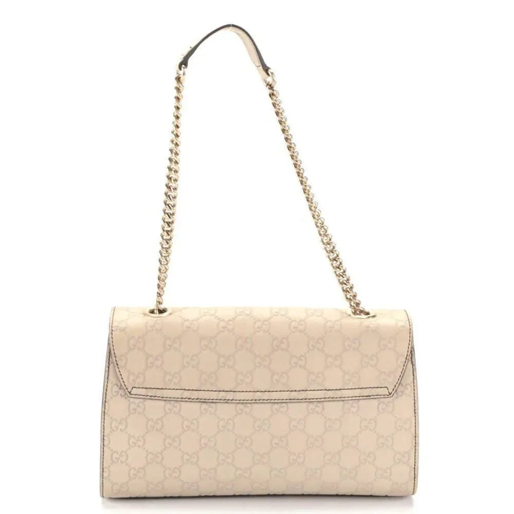 Authentic Gucci Emily Chain Flap Bag Medium in Guccissima Leather - Picture 5 of 12